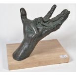 LORENZO QUINN Trust Bronze resin Signed Full height 23.