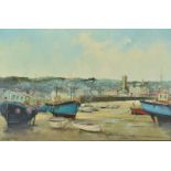 GERALD PHILLIPS Low tide St Ives Oil on canvas Signed 50 x 74cm