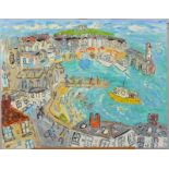 SEAN HAYDEN St Ives Oil on canvas Signed 71 x 91cm