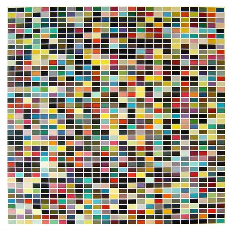 GERHARD RICHTER 1025 colours Print 120 x 120cm
