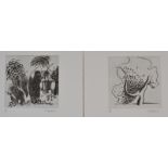 ANDREW SOUTHALL Of Brick and Bark Seven Etchings Signed and numbered 18/35 1991 20 x 20cm