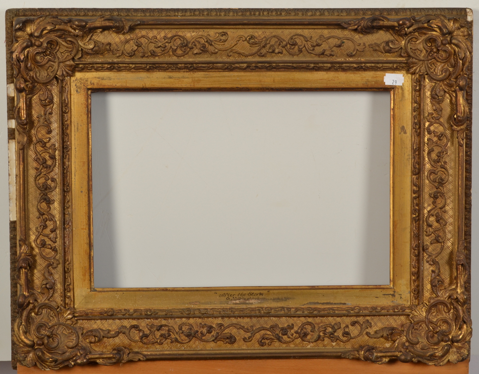 Three ornate frames Inner measurements 40 x 30cm 42 x 36cm 25 x 38cm - Image 2 of 3