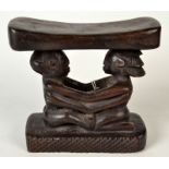 An African Luba tribe head rest.