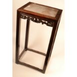 A Chinese hardwood plant stand, 19th century,