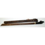 A Sumatran Balato sword and scabbard.