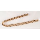 A 9ct yellow gold belcher link chain, 4.5g.