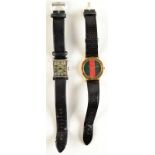 A gentleman's quartz Gucci wrist watch, the case numbered 39980,
