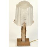 An Art Deco table lamp in the manner of Edgar Brandt,