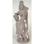 A modern Indian figure, serving girl of Parvati,