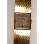 A ladies Movado 18ct. gold wristwatch with 18ct.