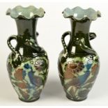 A pair of Lauder Barum Art and Crafts vases model no.