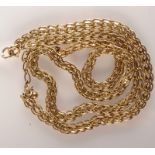 A 9ct. gold contemporary chain, 27.2g.
