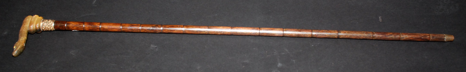 An late Victorian or Edwardian walking stick, the handle a coiled snake with glass eyes, length 93. - Image 2 of 13