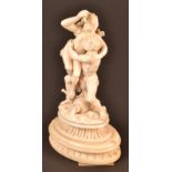 A late 19th century or early 20th century Dieppe ivory group The Rape of the Sabine Women,