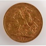 A Victorian young head Melbourne mint sovereign dated 1882, good, very fine.