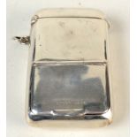 A silver Edwardian combined Vesta case/snuff box, patent number 10473, Birmingham 1902.