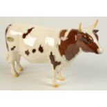 A Beswick Champion white hill mandate, an Ayreshire bull. No damage noted.