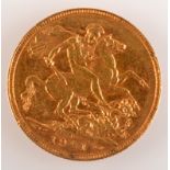 A Victorian Perth mint sovereign 1901, extremely fine.