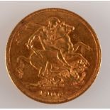 An Edward VII Melbourne mint sovereign dated 1906, good, very fine.