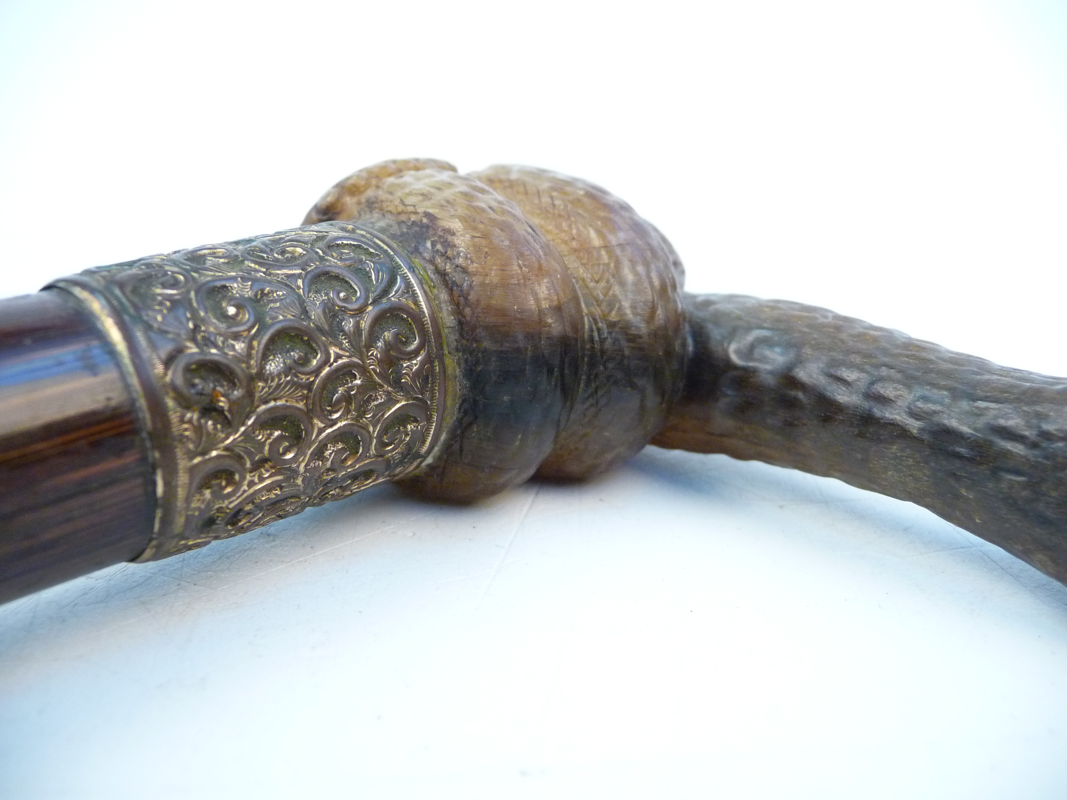 An late Victorian or Edwardian walking stick, the handle a coiled snake with glass eyes, length 93. - Image 5 of 13