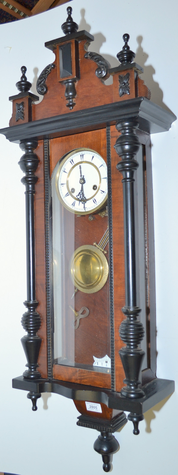 A continental wall clock made for the Turkish market,