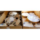 A Royal Albert 'Moonlight Rose' pattern dinner service, in 2 boxes