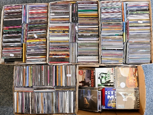 Five boxes of CDs
