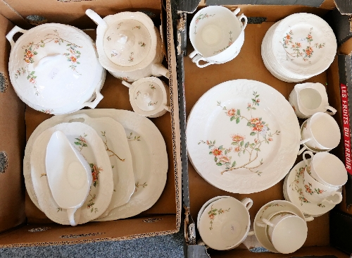 A Coalport dinner/tea-service, with floral pattern