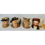 Royal Doulton; four large character mugs, Monty (no D number), Johann Strauss II D7097, Montgomery