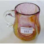 A George Elliott Bewdley tankard, of tapering form etched signature, 11cm high