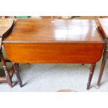A Victorian mahogany Pembrook table, 91cm wide, 66cm high, 97cm wide (extended)