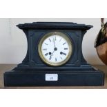 A slate mantel clock