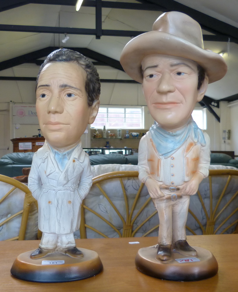 John Wayne figure, together with Humphrey Bogart (2)