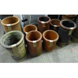 A selection of various chimney pots (8)