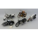 Franklin Mint 1/24 scale die cast models; Harley - Davidson Heritage Soft tail Classic, Harley -