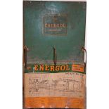 A BP Energol Motor Oil lubrication garage display, circa 1950, for approximately 88 British