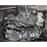 A Kawasaki 750 cc engine, number KZ 750 BE 017719 (dismantled, please check components) and a