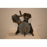 A JAP V - twin cylinder cut away engine with turning handle, number possibly 22105 1912.