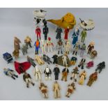 Star Wars - forty three figures including large scale Jabba the Hutt together with a MTV-7 multi-