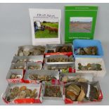 A large quantity of metal detector and archaeological finds, including various period buttons,