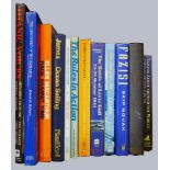 Twelve books of nautical/maritime interest, including Robert A. James :Ocean Sailing 1980. Signed by