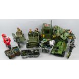 Action Man - large quantity of items including four figures with clothing, footwear, weapons etc,