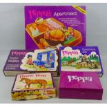 Palitoy Pippa - Apartment, Hair Salon, Pony and Gymkana Set, all boxed, together with two Pippa