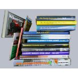 A collection of over twenty books on toys, predominantly model railways including The Bassett-