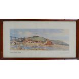 After Jack Merriott, a carriage print entitled "Sandsend, Nr Whitby, Yorkshire", 18cm x 40cm,