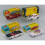 Corgi - Oldsmobile "Sheriff" car No.237, Fiat 2100 No.232, Mercedes Benz 600 Pullman No.247 and