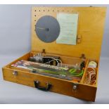 The Leeds Mechanics Kit, comprising a large portable fitted wooden case containing a Matchbox Streak