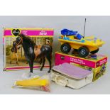 Sindy - Camping Buggy with Foldaway tent, boxed, Horse, boxed and quantity of loose accessories