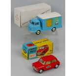 Corgi - Karrier Bantam "Drive Safely on Milk" van in Dunlop white card box with inset card, and