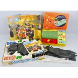 Scalextric - Sports 31 box with part contents and a Chad Valley Escalado racing game (2)